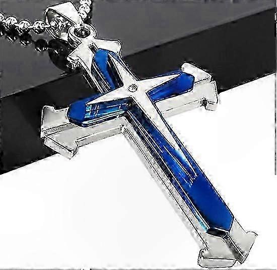 Titanium Cross Necklace for Men