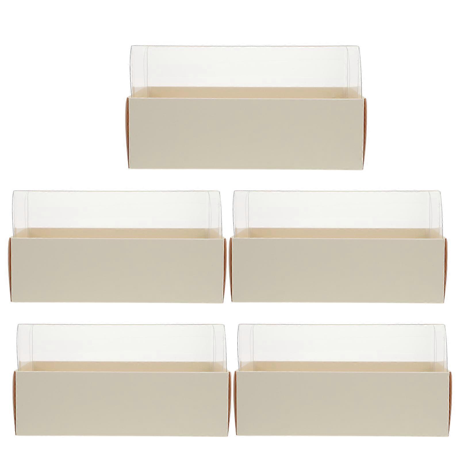 5pcs Macaron Boxes Macaron Packaging Boxes Party Favor Boxes Cake Storage Boxes