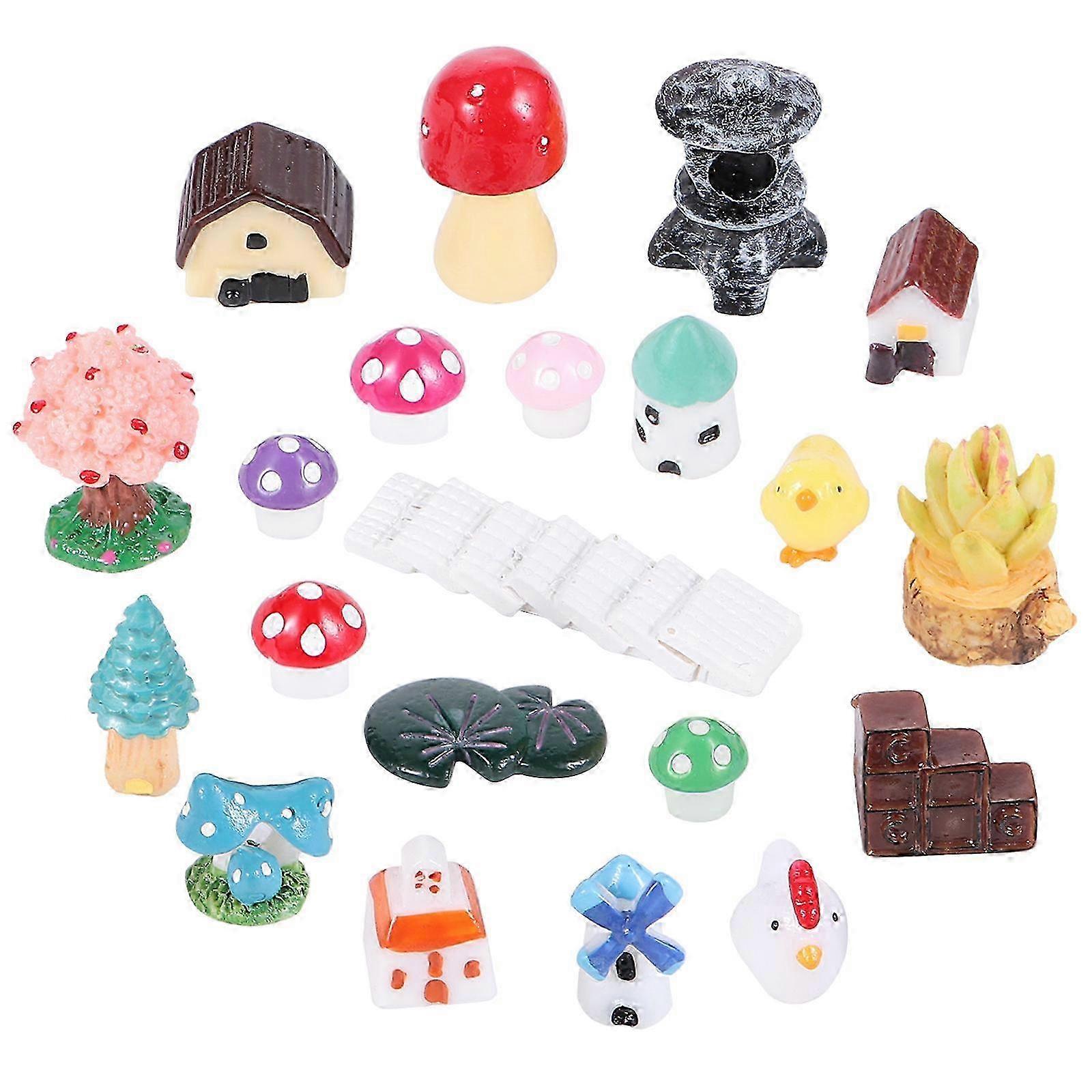 Micro Landscape Decor Moss Ocean Bottle Decors compatible with 60Pcs Set
