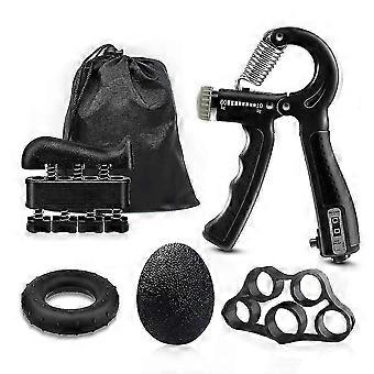 6 Pack Hand Grip Strengthener Workout Kit Adjustable Forearm Trainer Set