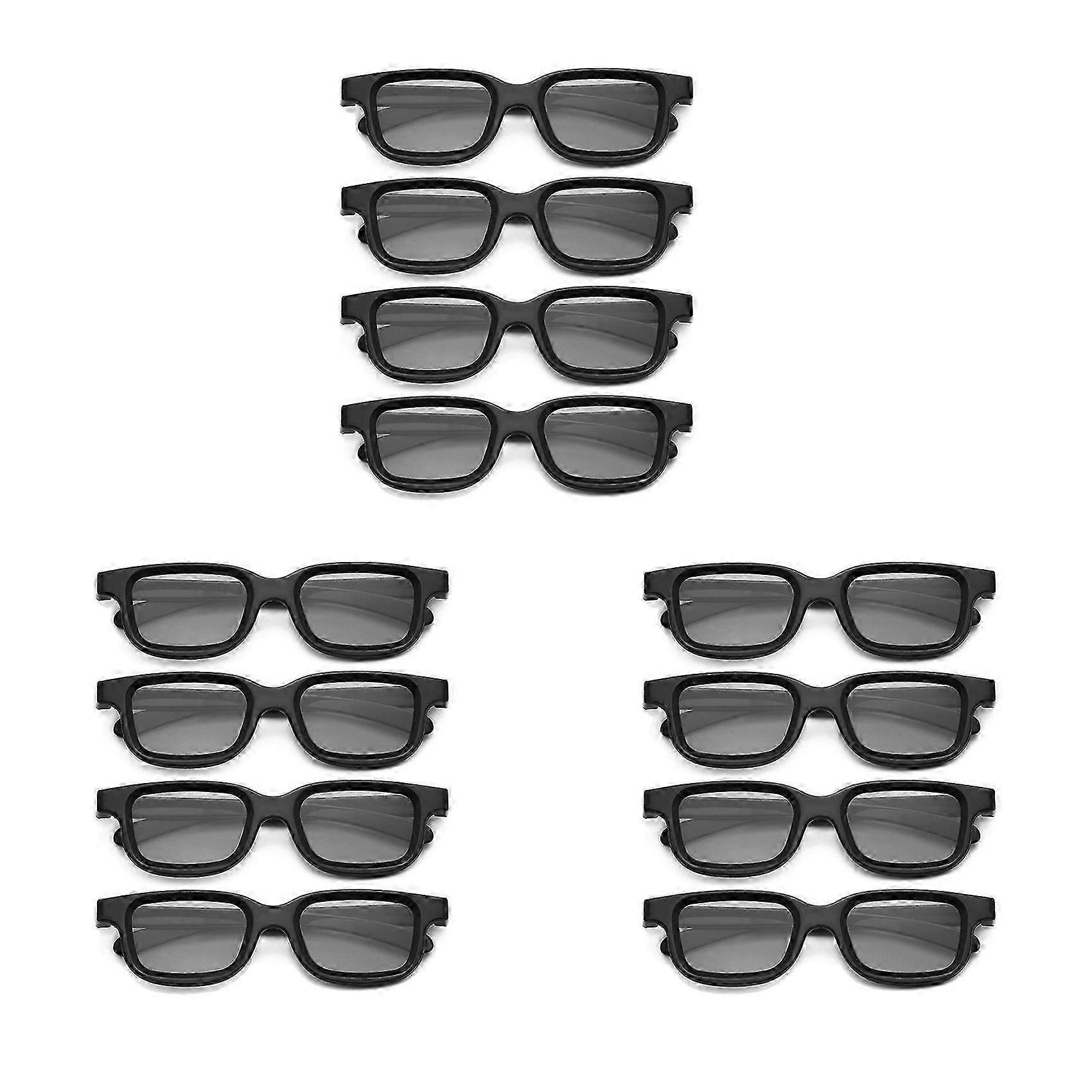 12Pcs Polarized Passive 3D Glasses compatible with Cinema IMIX Screen
