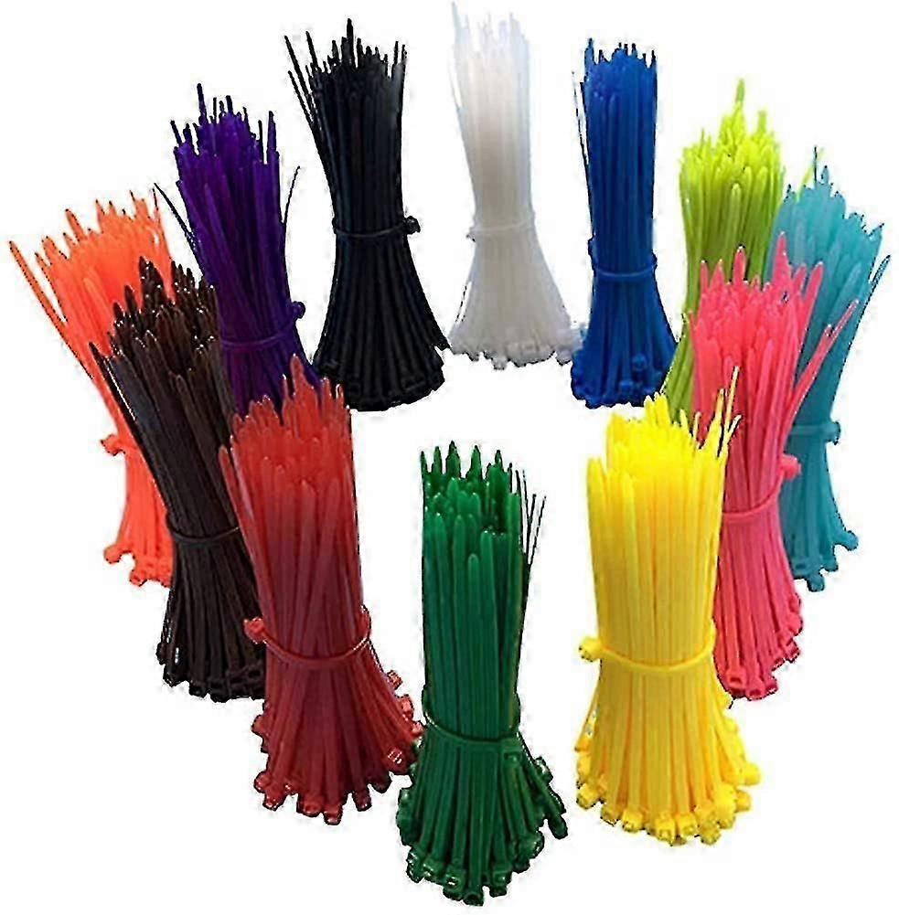 1200Pcs Colored Cable Tie Set 100X2.5Mm