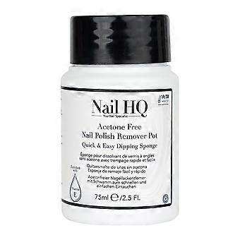 Nail Hq Acetone Free Nail Polish Remover Sponge  - 75ml