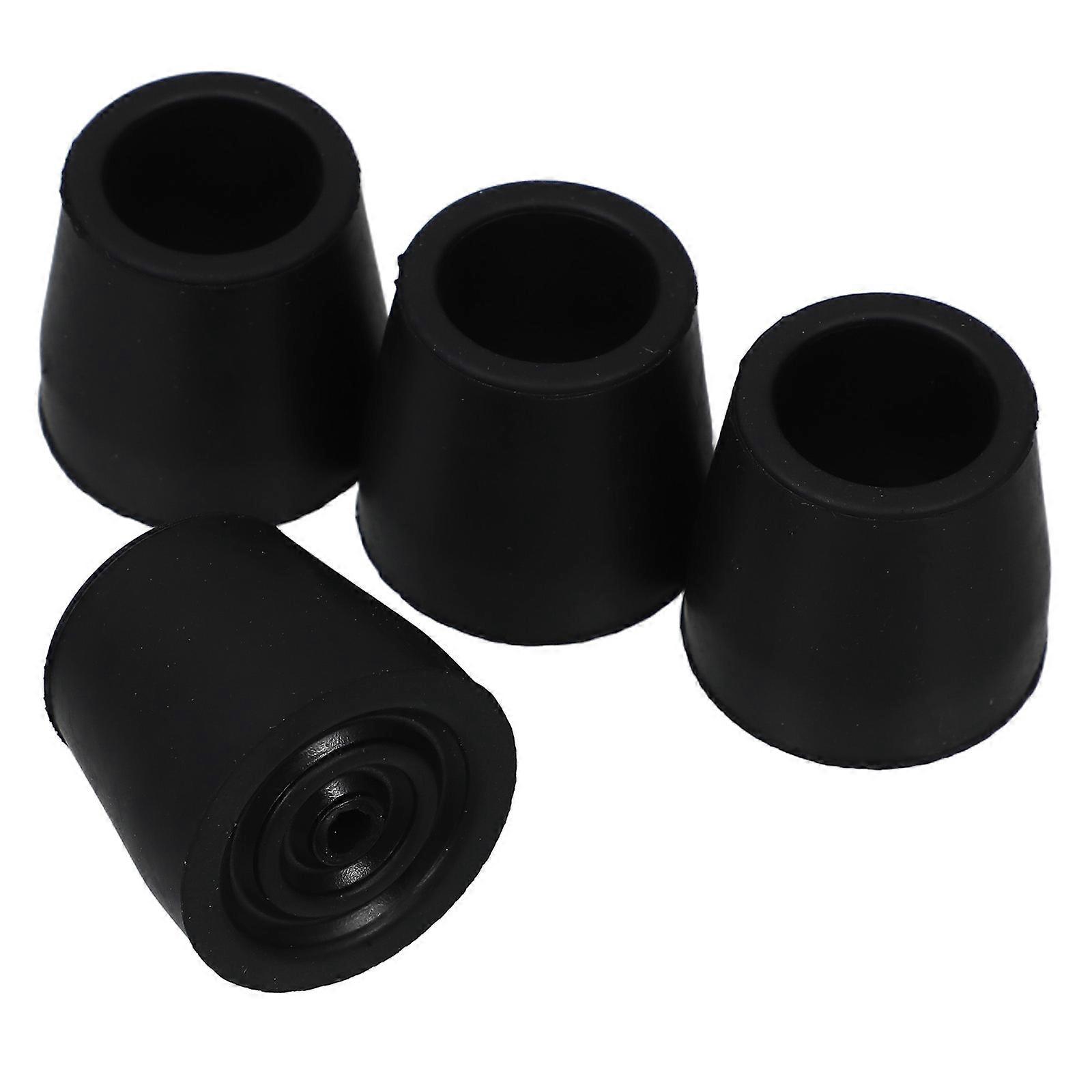 Rubber Leg Tips for Walking Stick Accessories with Nonslip Function 4Pcs