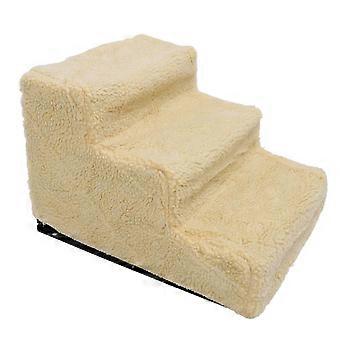 Dog Ramp Steps Easy to Assemble Anti Slip Strong Friction Plastic Soft Fabric Portable for Beds Sofas Chairs