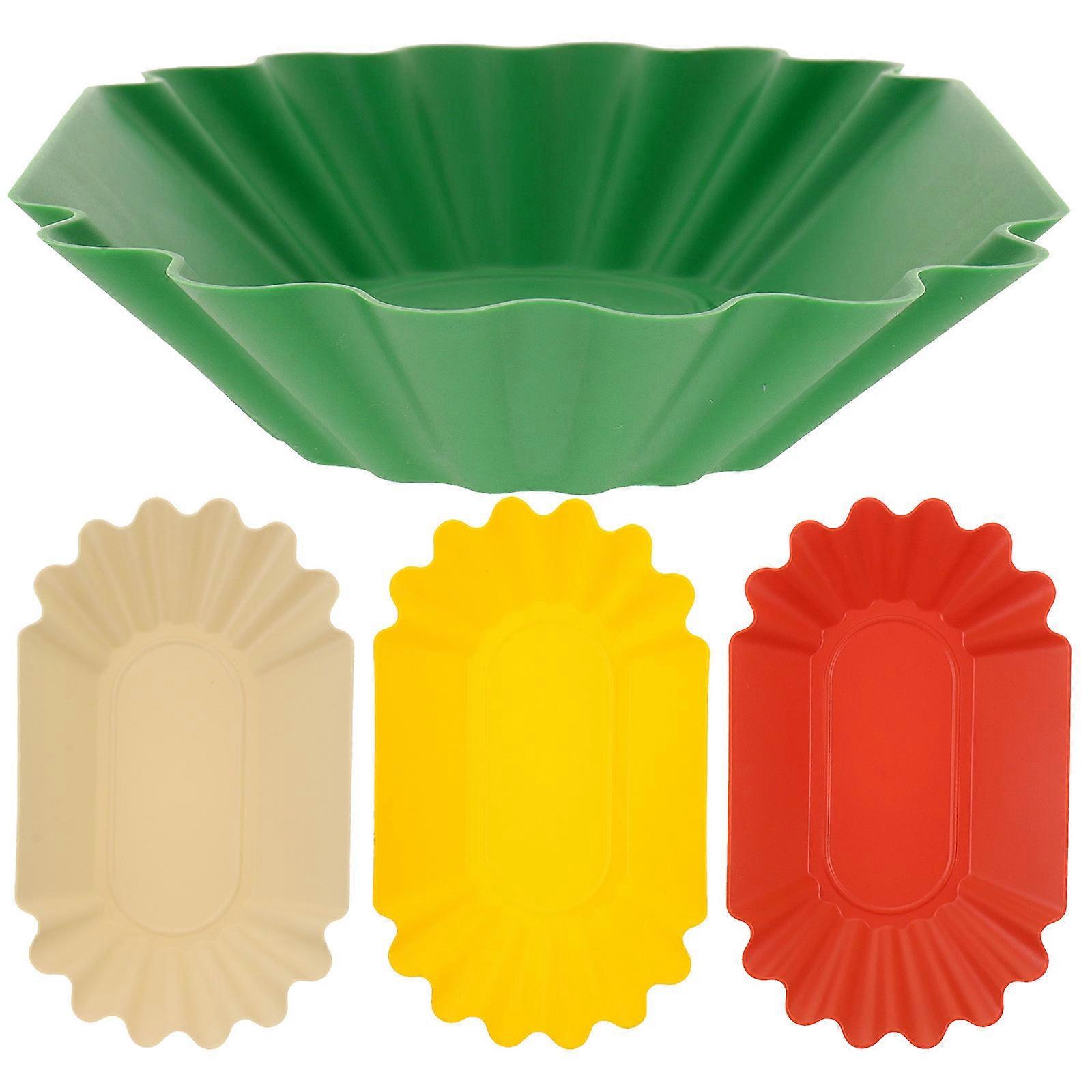 Plastic Coffee Sample Display Bean Tray for Kitchen Use 4Pcs Assorted Colors