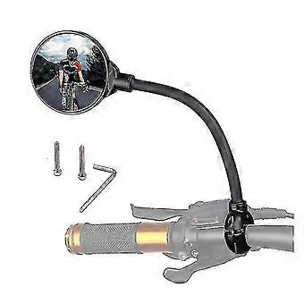 Bike Mirror, Bicycle Wide Angle Rear View Safe Mirrors, Degree Adjustable Rotatable Handlebar Mounted Convex Mirror For Mountain Road Bike Cycling U