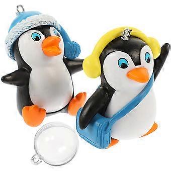 Household Floating Penguin Aquarium Ornament for Decoration 4Pcs Lovely Figures