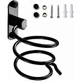 Hair Dryer Holder, Wall-Mounted Hair Dryer Holder, Hair Dryer Holder with Plug-in Holder, for Hotel, Bathroom, Restroom, Hair Salon