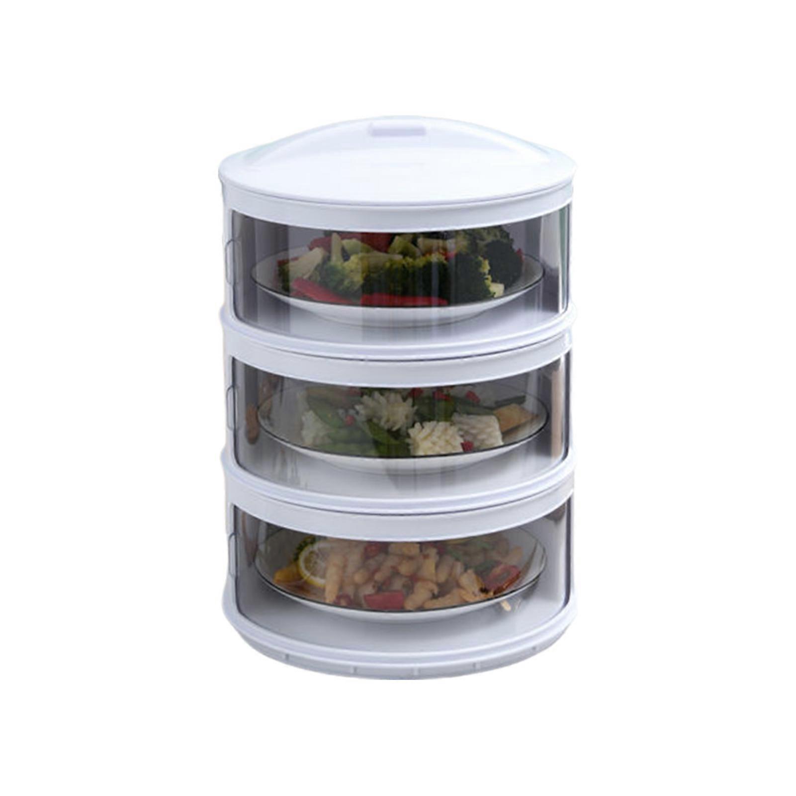 Insulated Veggie Cover, Multi-Layer Stackable Dust-Proof Heat Preservation