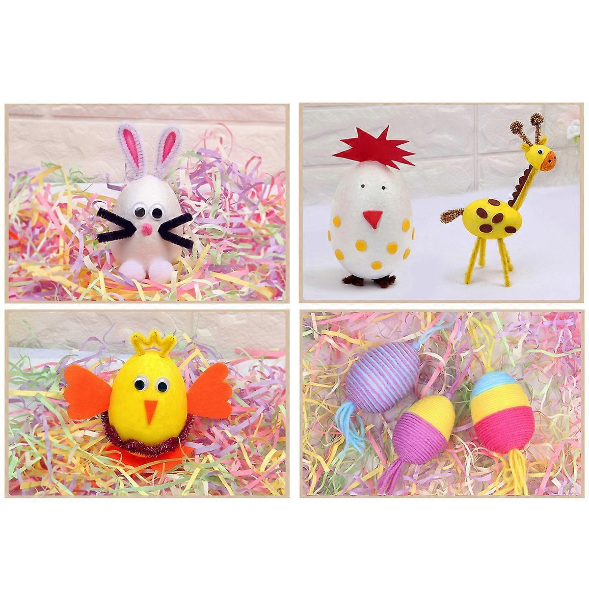 Easter DIY Egg Solid Egg for Decor 10Pcs White Painting Craft Project