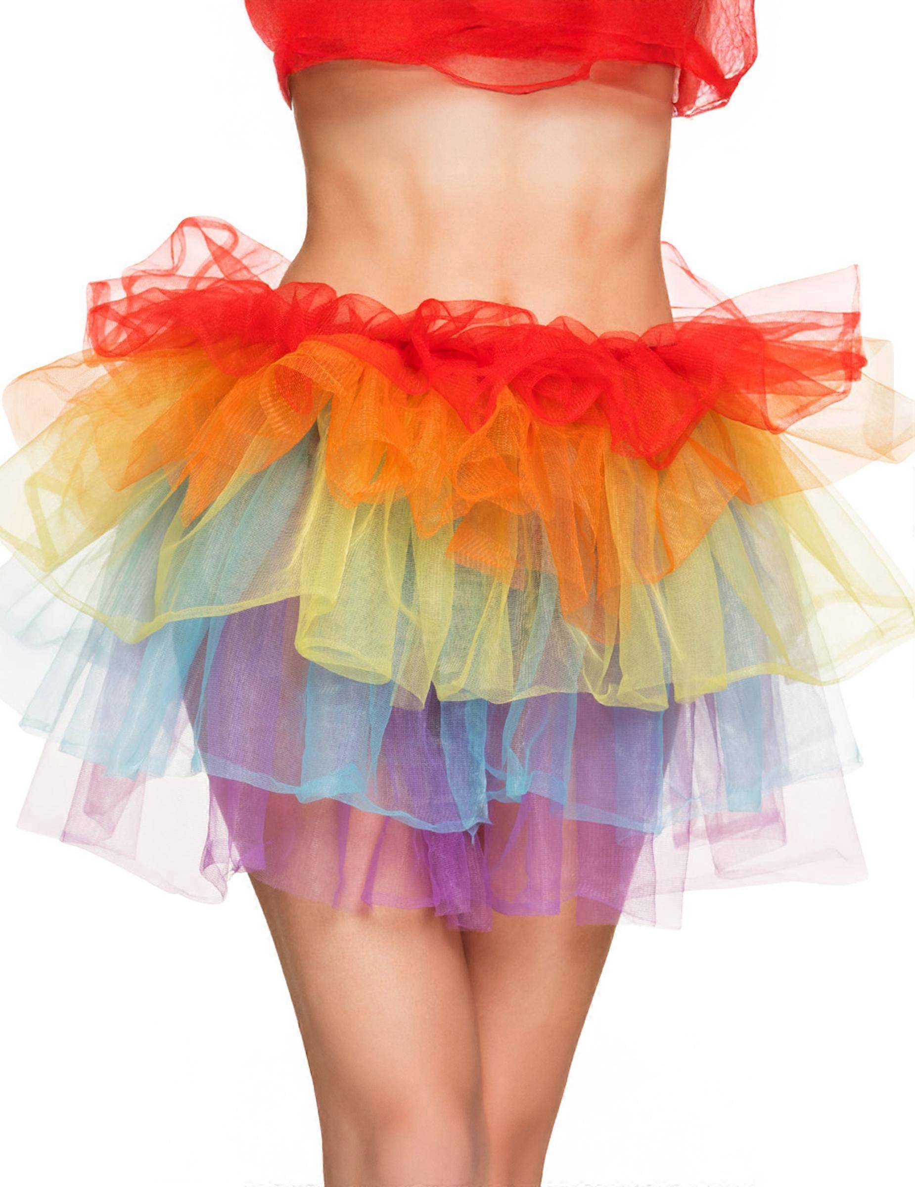 Women's multi-colored petticoat