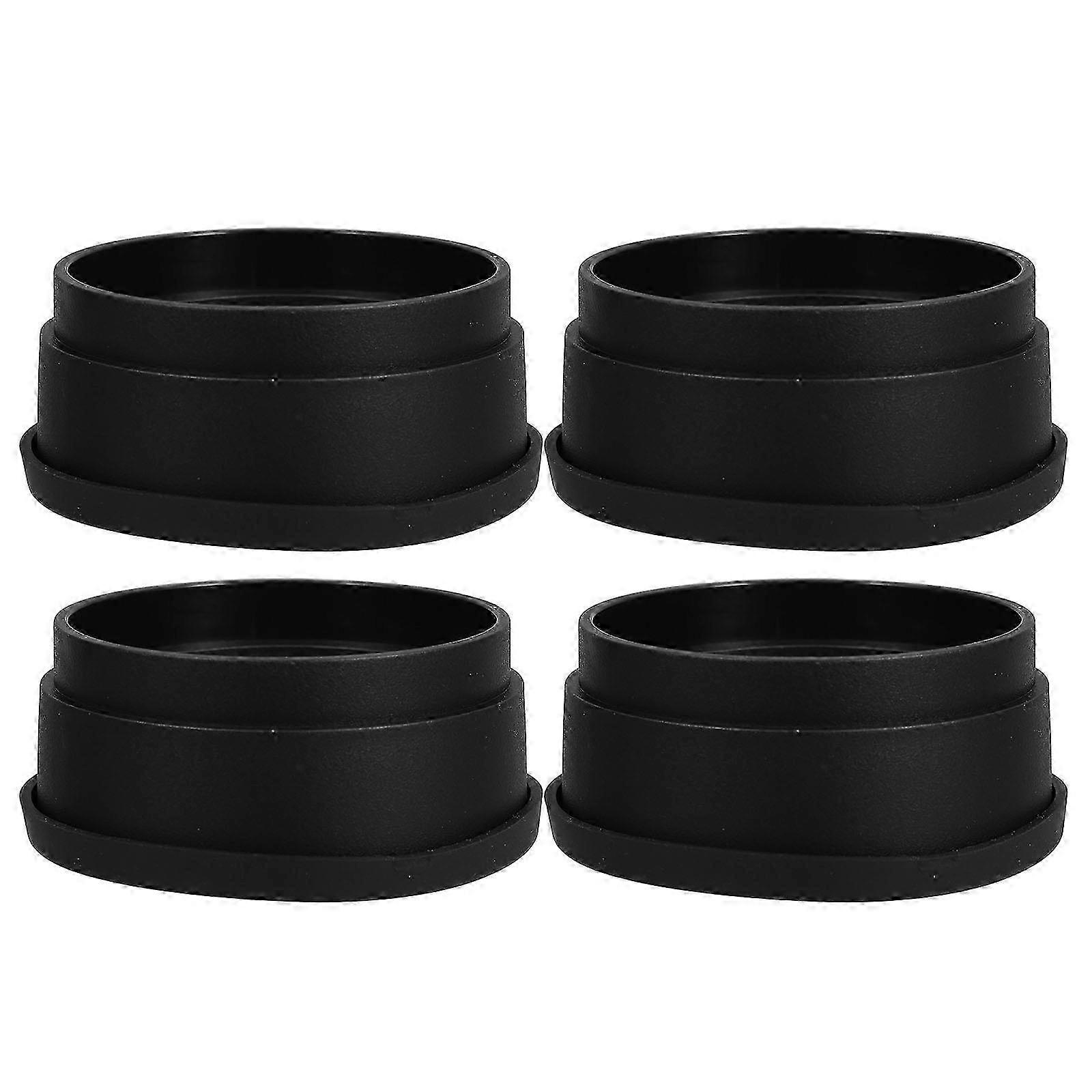 4pcs Stackable Rubber Furniture Risers compatible with Bed Chair Height Adjustment Non-Slip Lifter compatible with Sofas Rubber Bed Risers Sofa Riser