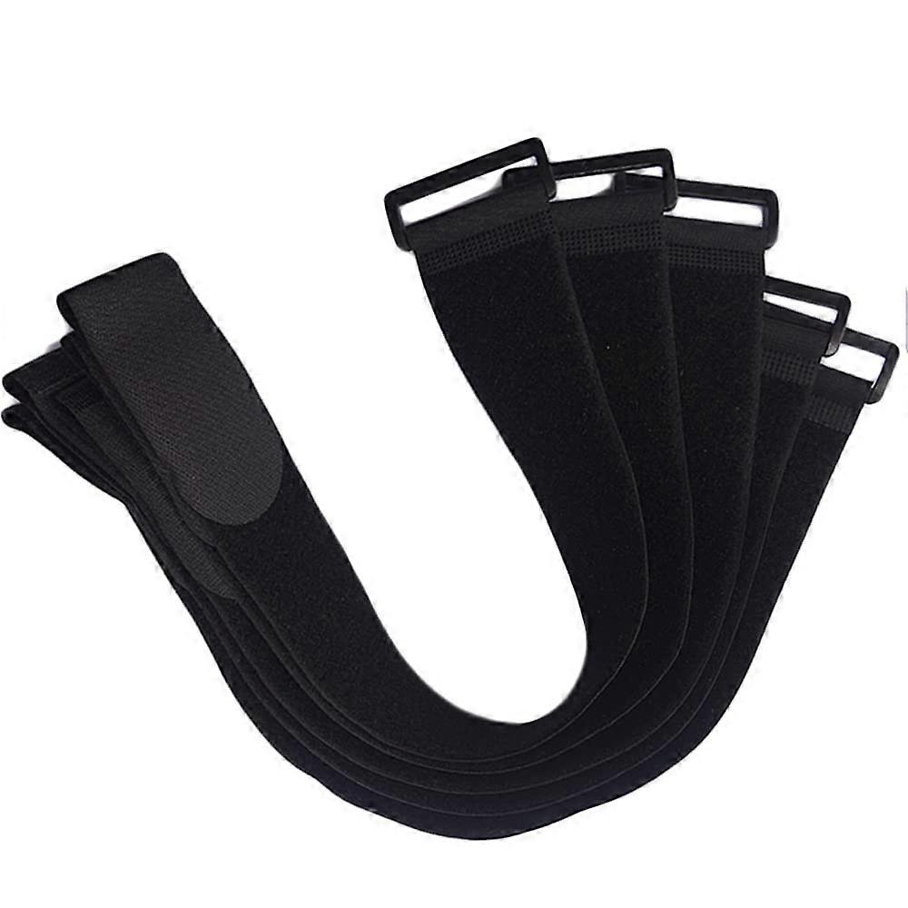 31.5 inch Hook and Loop Cable Ties 5 Pack Reusable Nylon Straps for Easy Cable Management