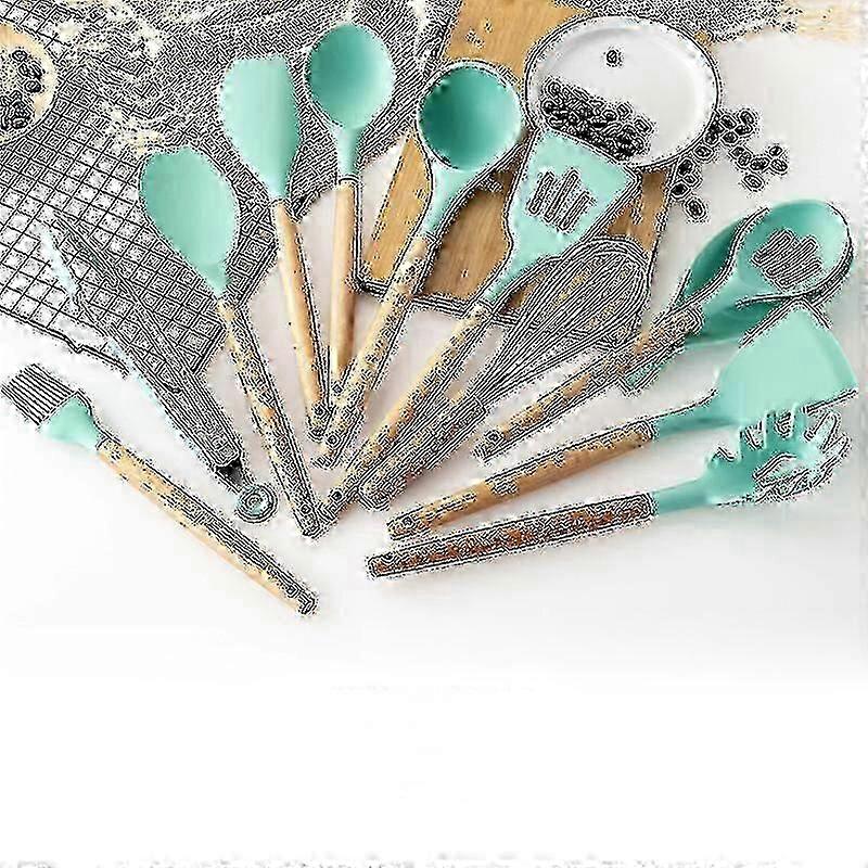 Silicone Kitchen Cooking Tools Heat Resistant Spoon Spatula Kitchenware