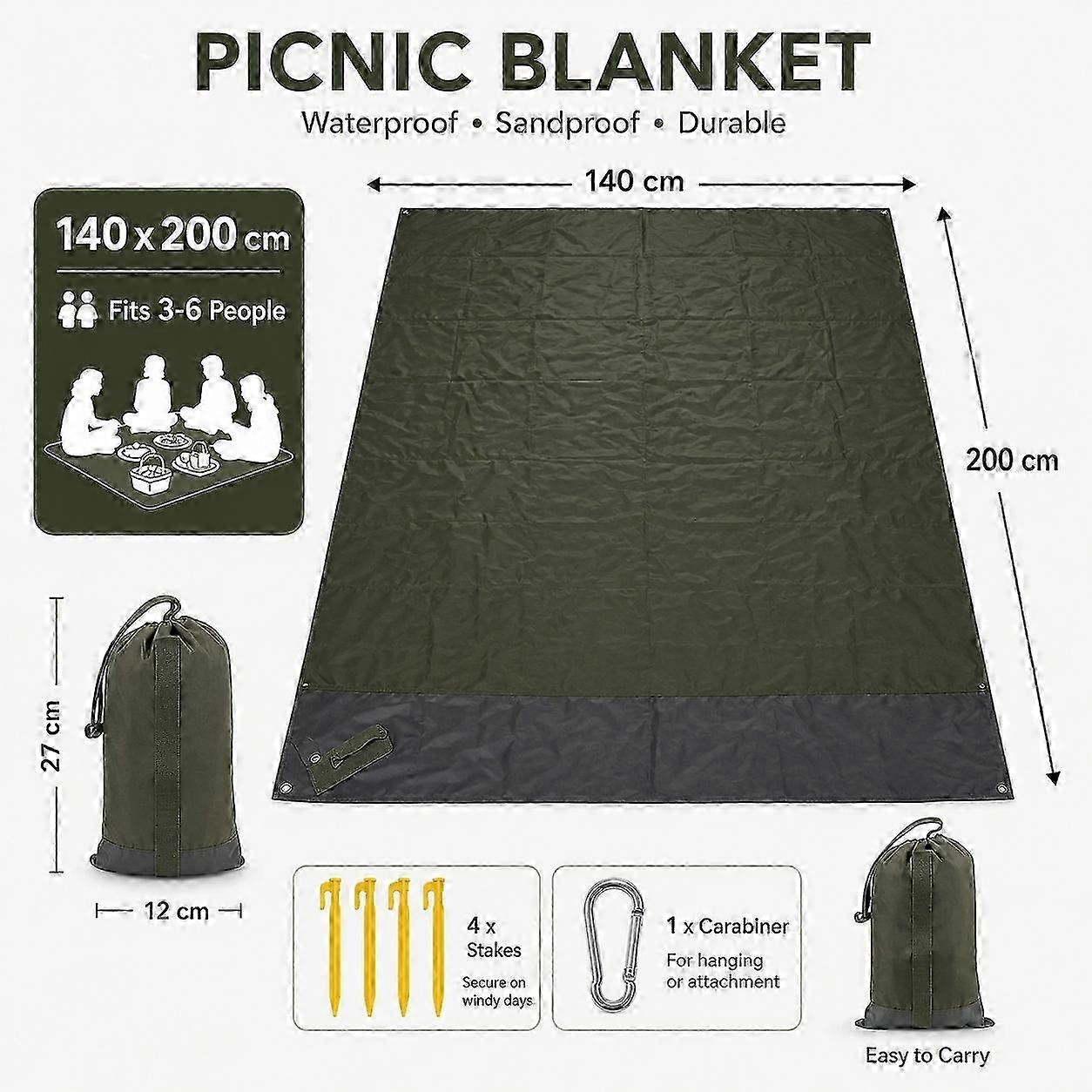 Quick-Dry Waterproof EVA Picnic Mat