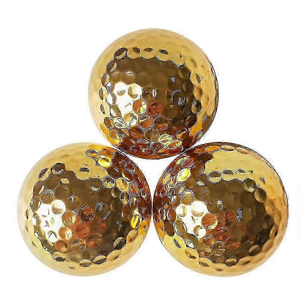 Double-Layer Golden Golf Training Ball