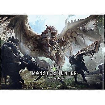 Quebra-cabeça Monster Hunter Batalha de Dragões para Adultos QB623