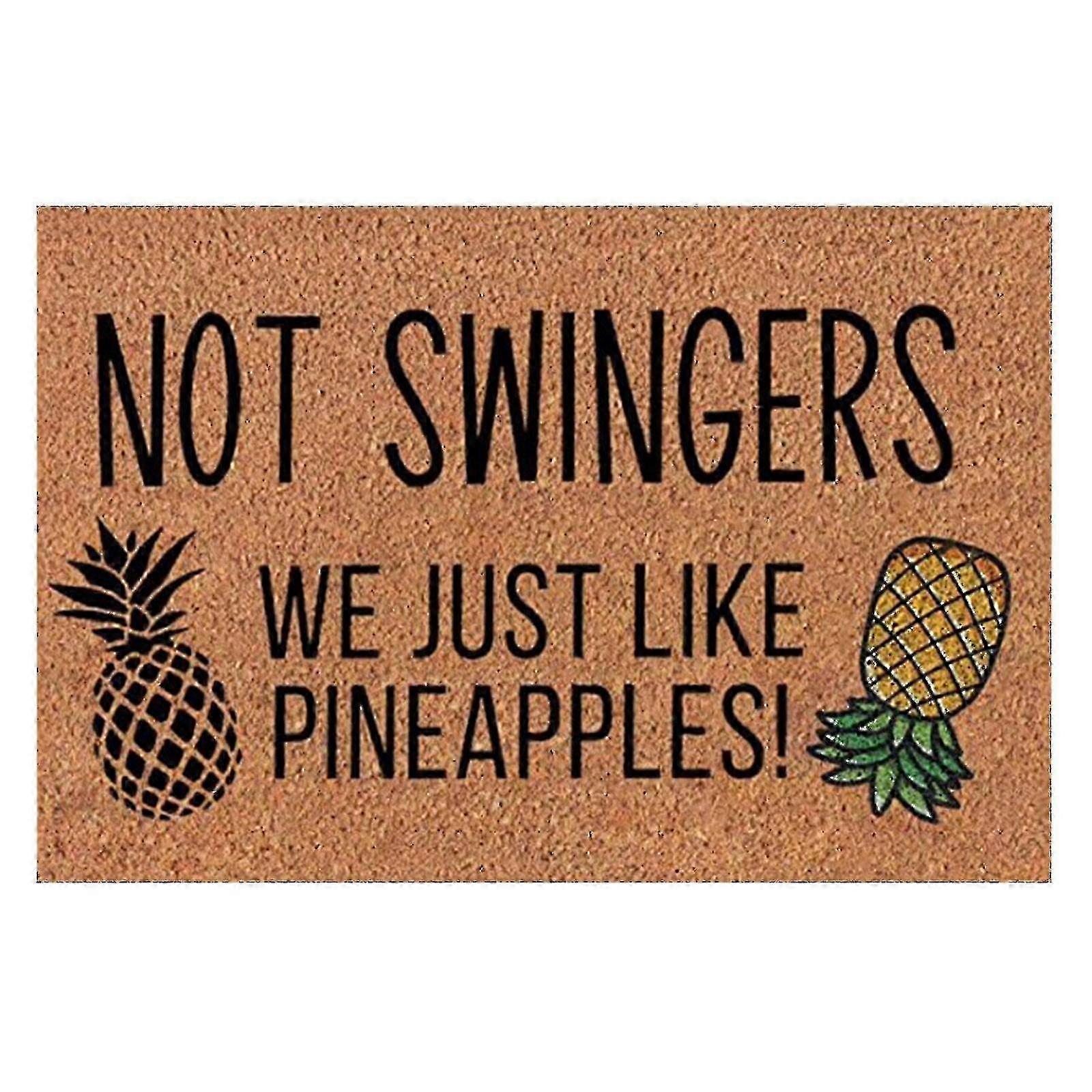 Upside Down Pineapple Non Slip Doormat