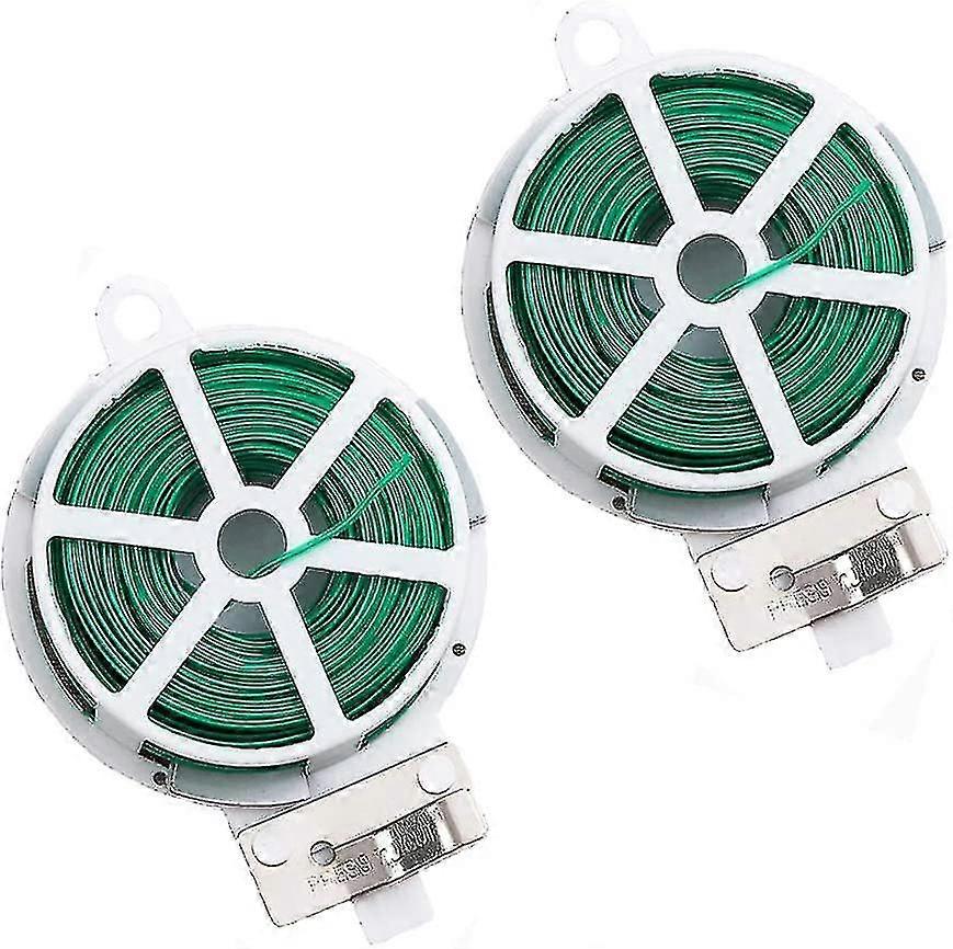 200M Green Garden Twist Ties Set