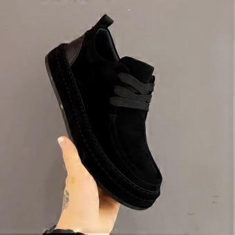 Heren schoenen, lente en herfst 2025: casual heren schoenen, trendy leren schoenen, eenvoudige, retro "dad" schoenen, trendy schoenen.