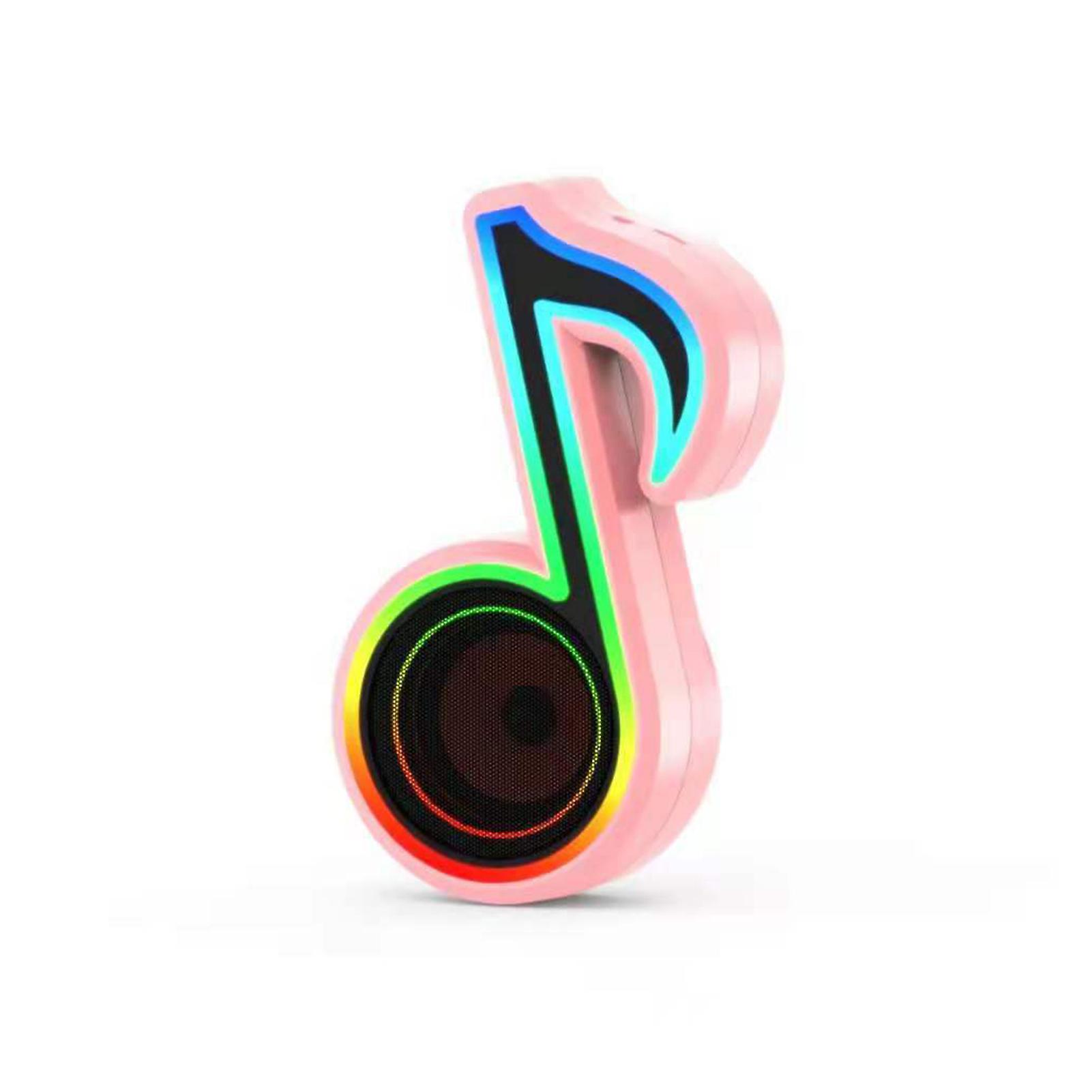Rgb Glare Bluetooth Speaker Mini Portable Music Note Shape Speaker For Creatives Gift Computer Phone Sound Equipment