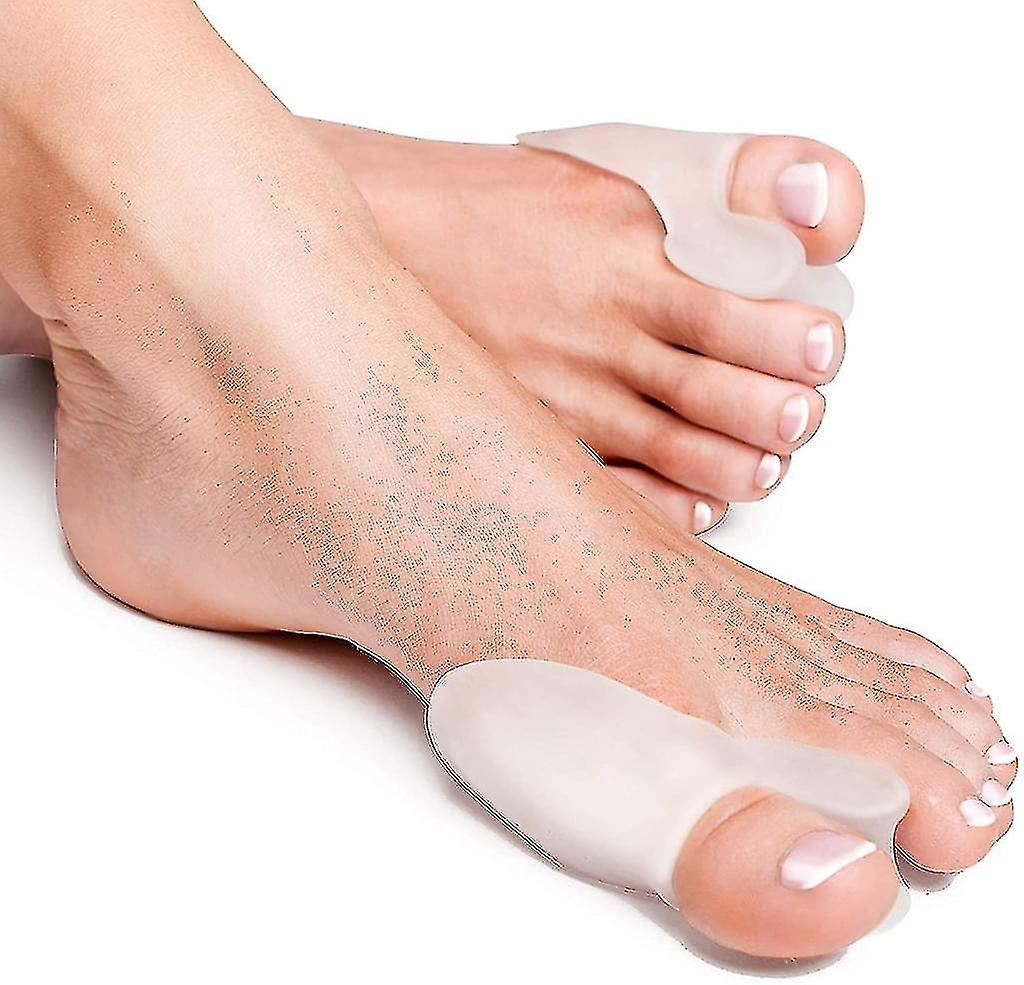 2 Pairs Of Toe Spreader Transparent One Size - Super Soft