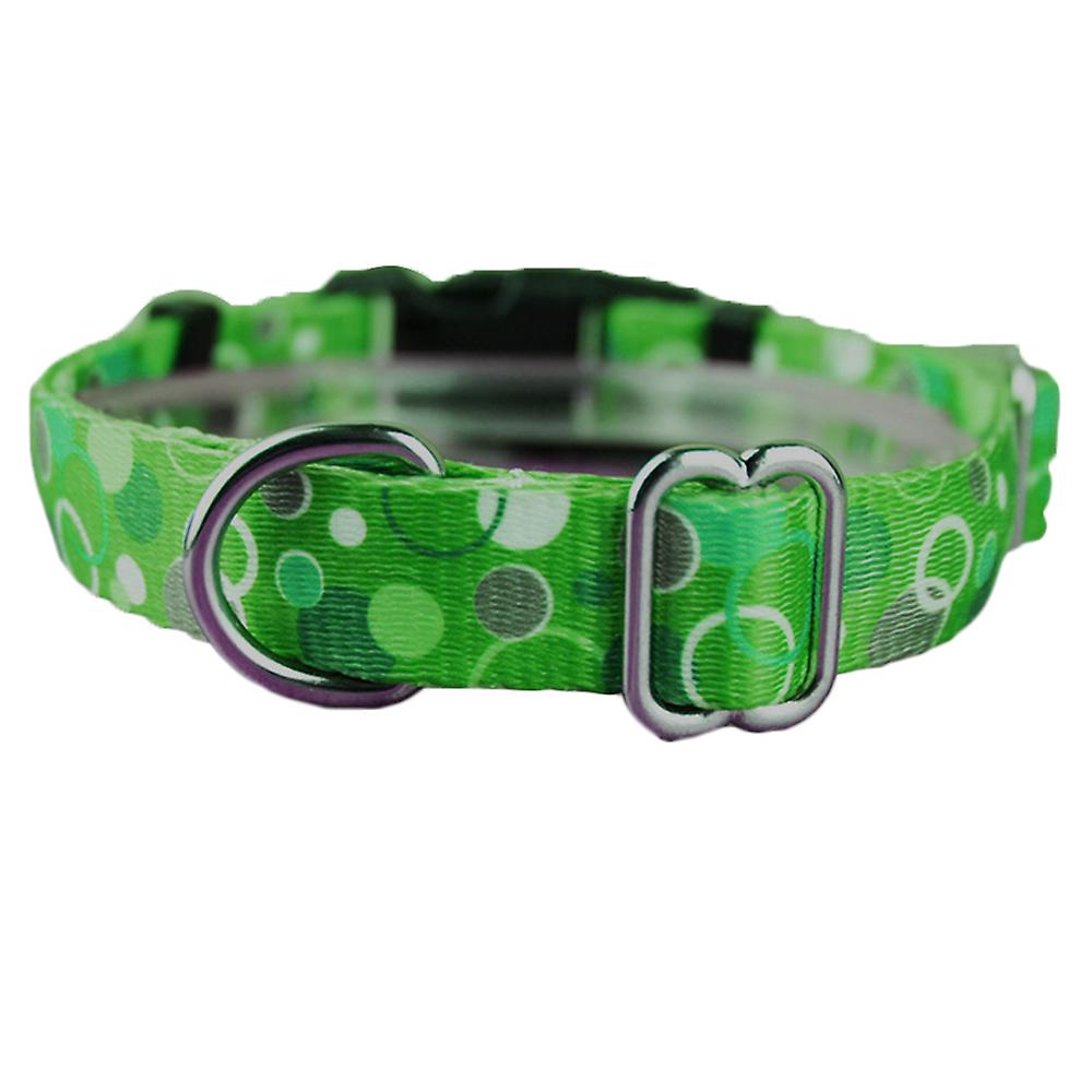 Invisible Fence Collar Compatible With Heavy Duty Replacement Strap With Sturdy Locking Easy Release-green Bubble-m