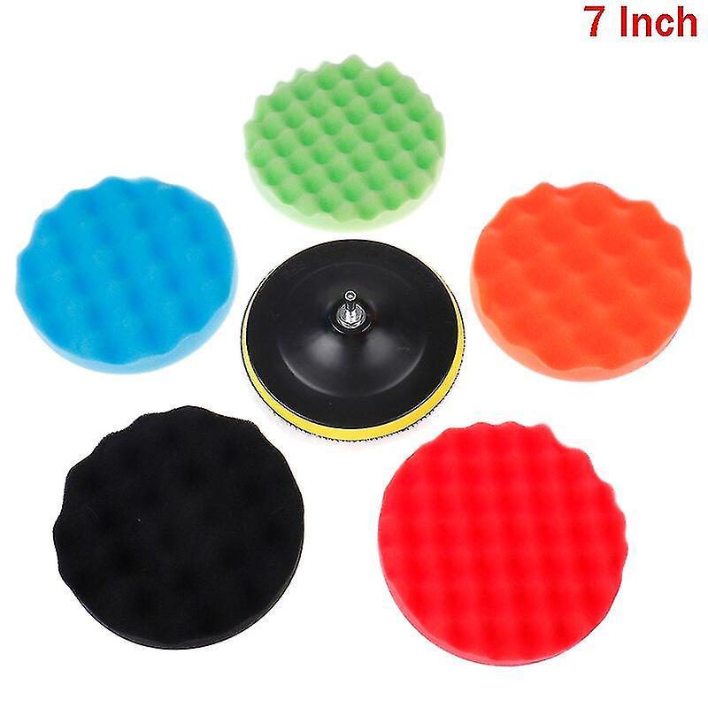 1 Set Buffing Waxing Sponge Wool Wheel 3/4/5/6/7'' Car Polishing Disc