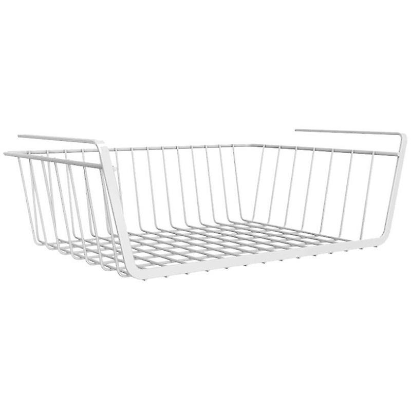 Under Shelf Table Storage Basket Desk Kitchen Cabinet Hanging Rack Organizer
