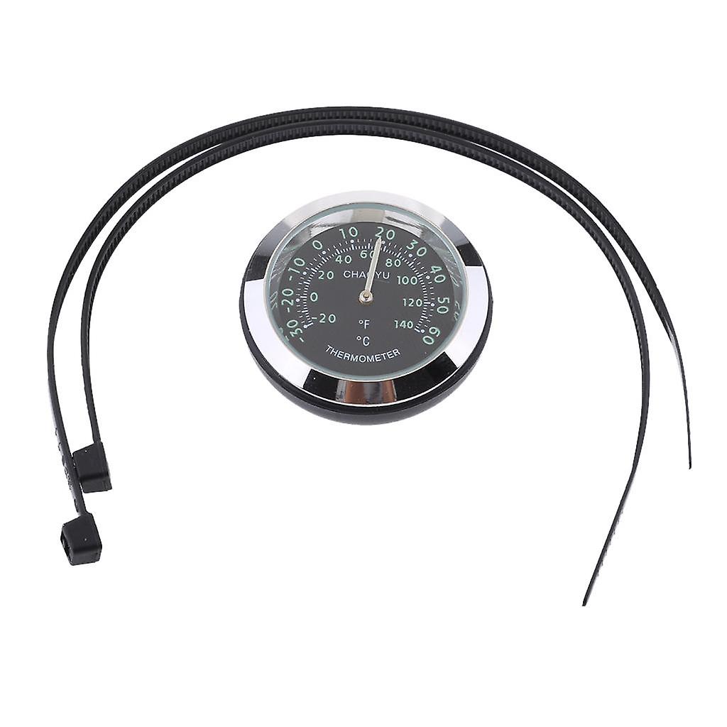 Motorcycle handlebar Temperature Thermometer Meter  black