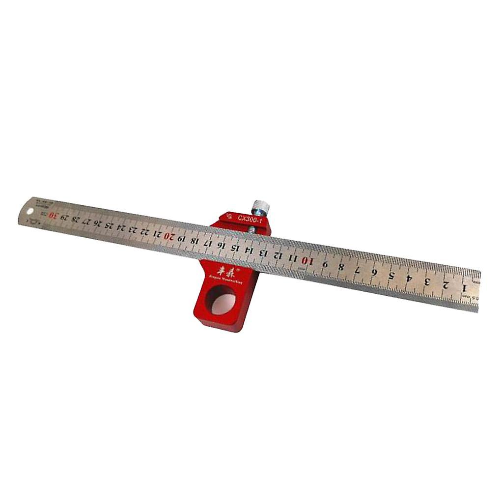 Angle Square Ruler Woodworking Scriber Ruler Carpentry Measuring Tools 300mm