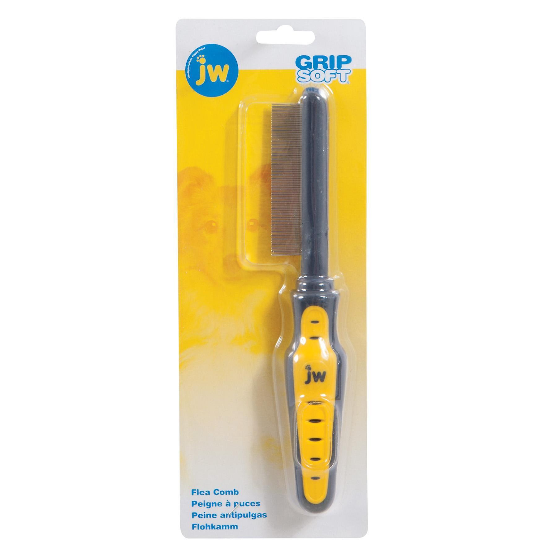 JW GripSoft Flea Comb For Dogs