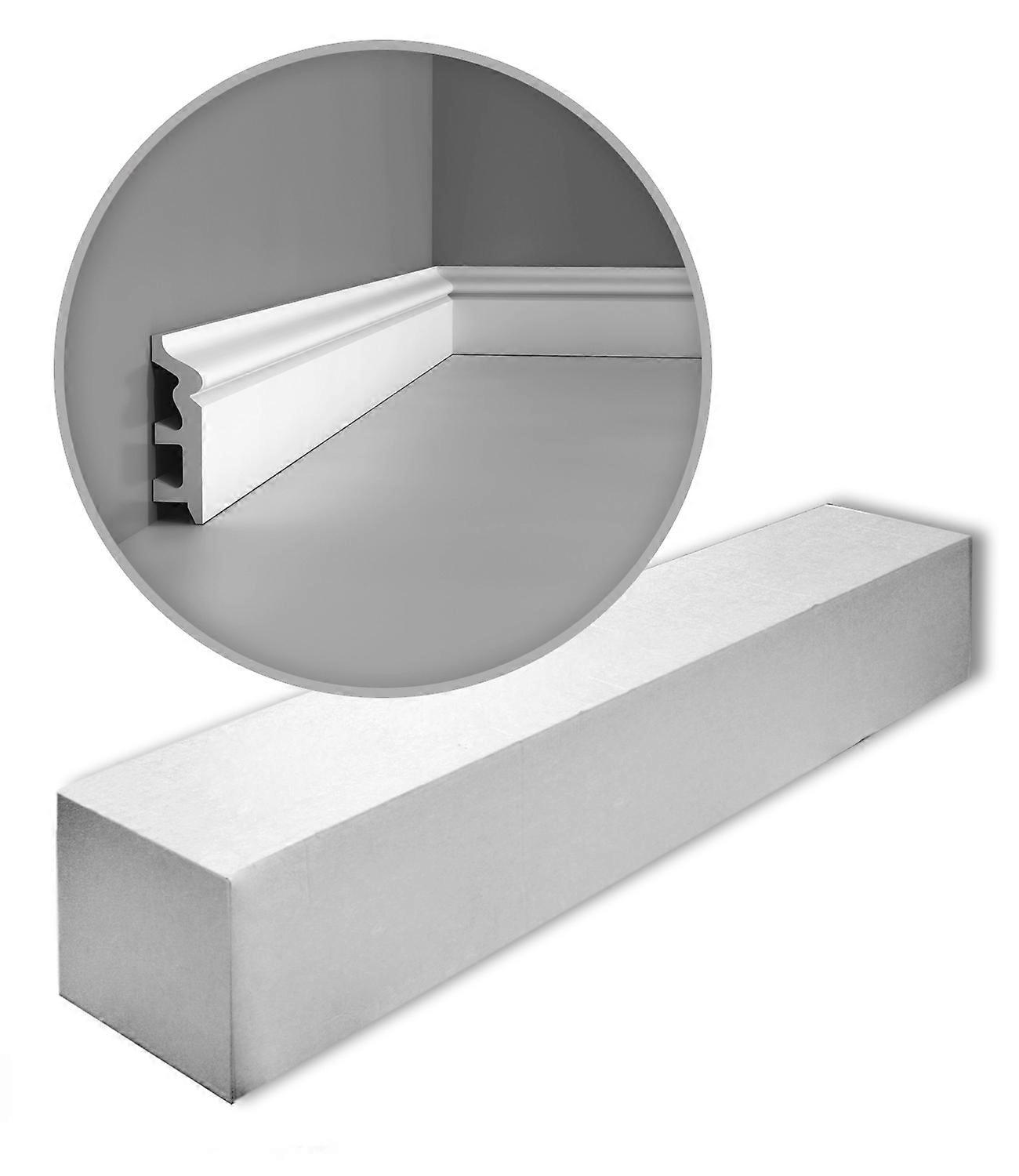 Orac Decor 20 x Skirting boards SX122-box AXXENT Duropolymer® white pre-primed