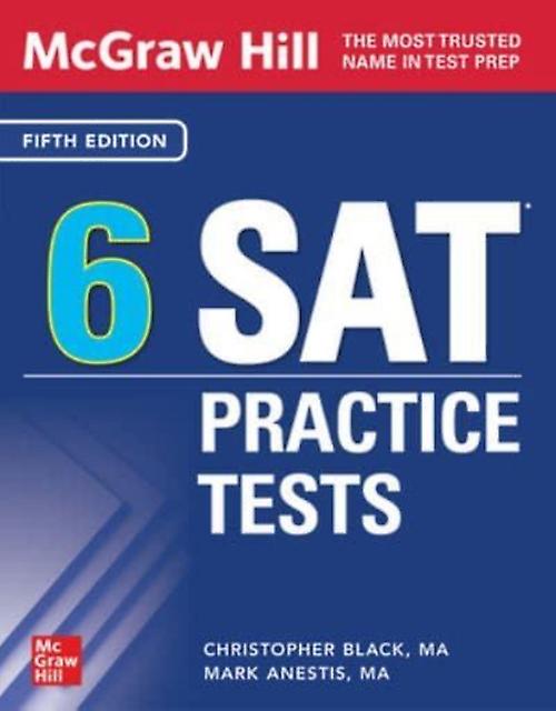 Mcgraw Hill 6 Sat Practice Tests מהדורה חמישית מאת מארק אנסטיס ספר בכריכה רכה