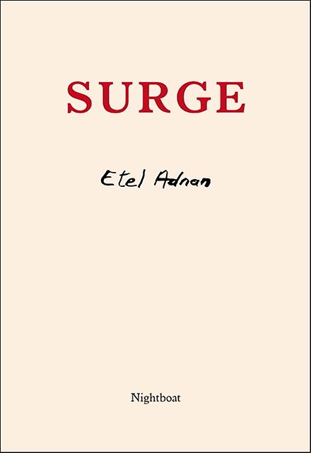 Surge by Etel Adnan Paperback