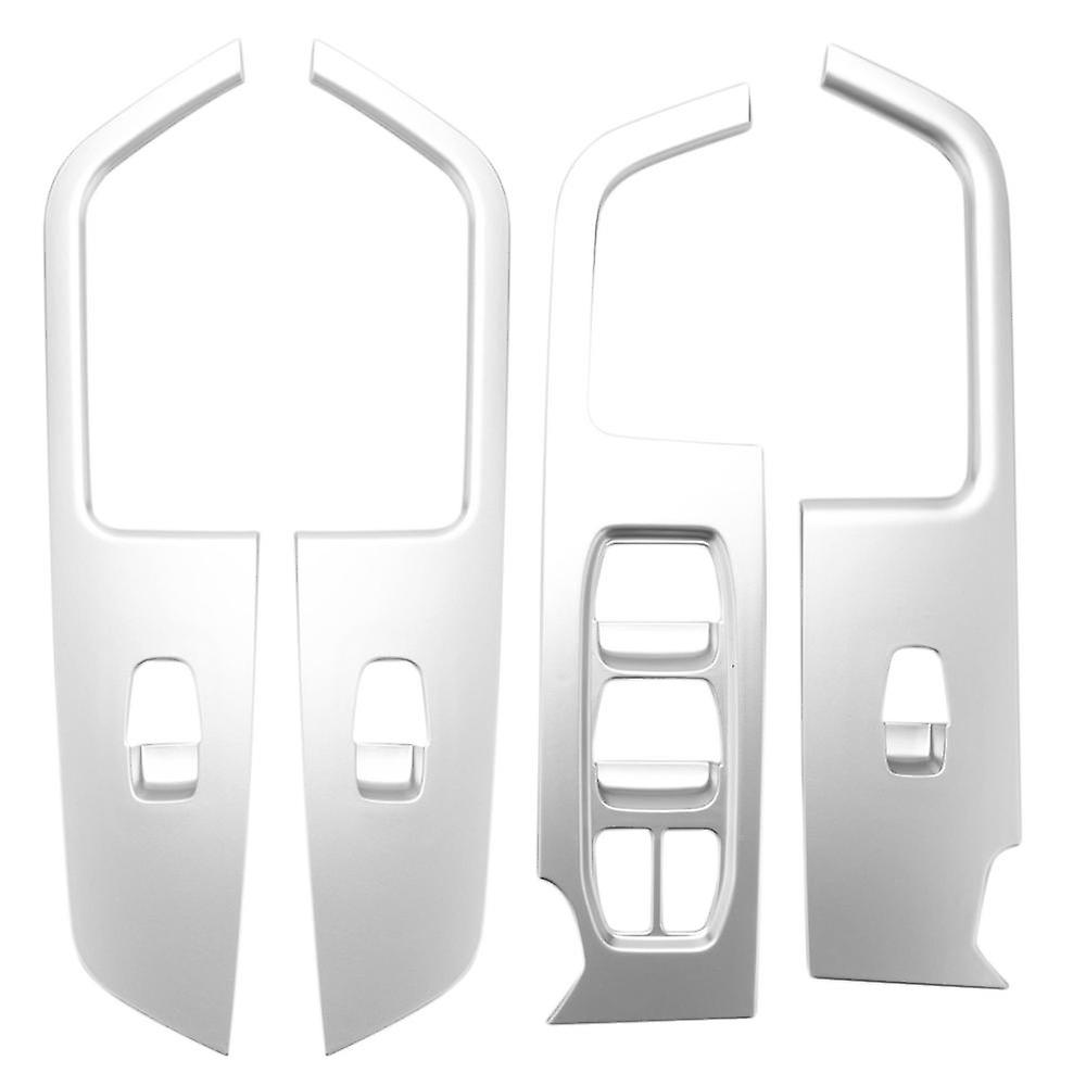 For Ix25 Creta Chrome Inner Door Armrest Window Switch Cover Decoration Control Panel Auto Accessor