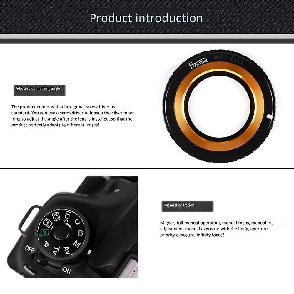 M42- Adapter Ring For M42 Lens To 7d 60d 50d 40d 80d 1300d Camera