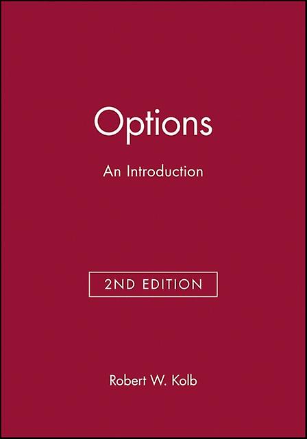 Options by Robert W. Kolb Paperback Book