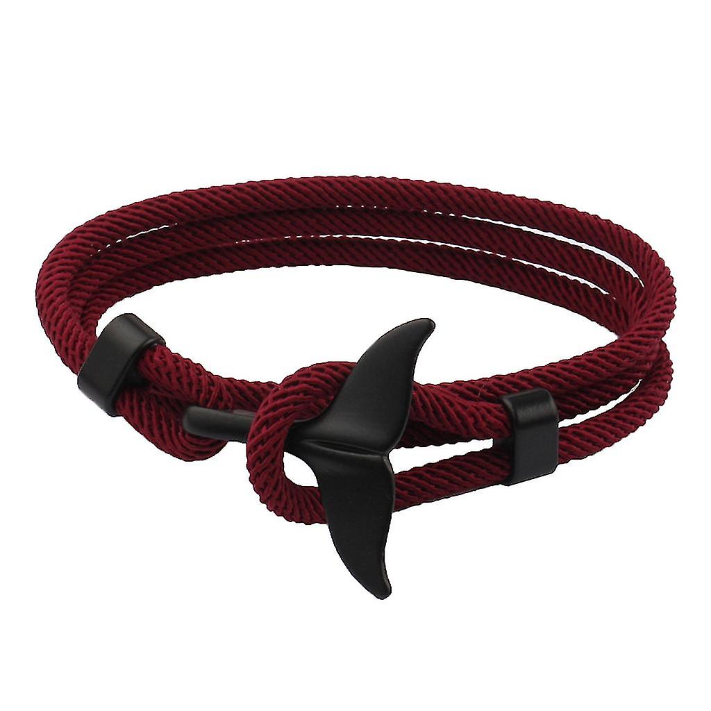 Handmade Whale Tail Viking Rope Bracelet Adjustable Beach Surfing String