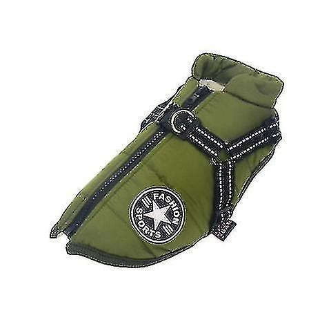 Jachetă pentru câini de companie cu ham, haine călduroase pentru câini, impermeabile