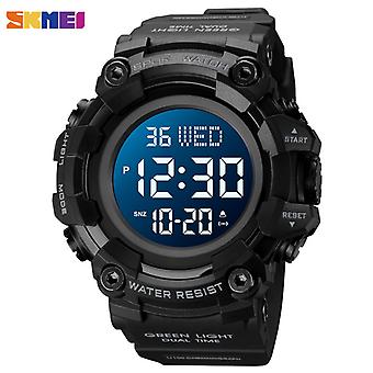 Skmei grote wijzerplaat stopwatch sporthorloges heren led licht digitale polshorloges 5bar waterdichte countdown klok Reloj Hombre 1968