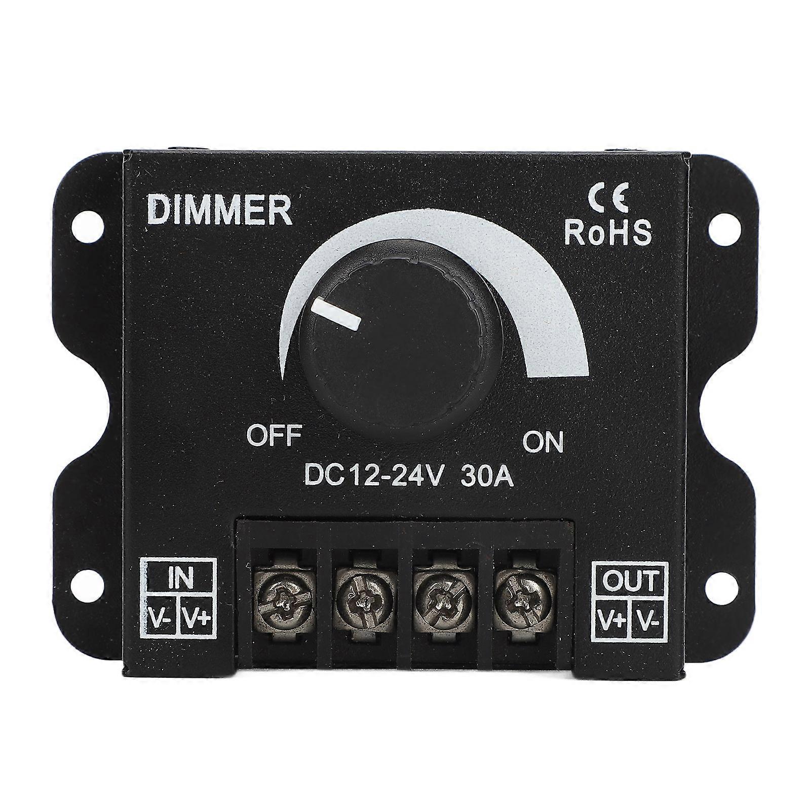 Wireless Knob Dimmer Switch For Living Room And Bedroom, DC 12V-24V PWM Digital Dimming Controller Ensures Smooth Brightness Adjustment For LED Strip