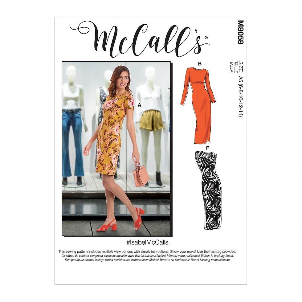 McCalls Paper Sewing Pattern 8058