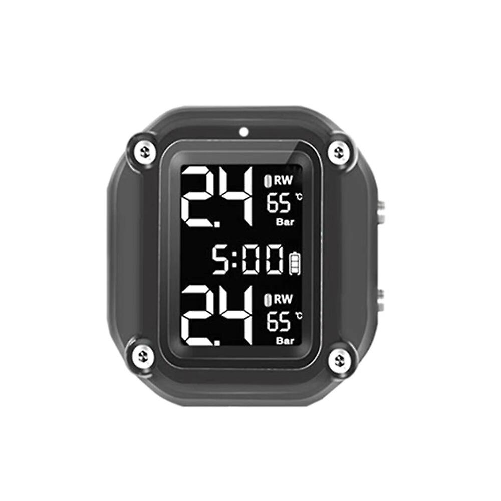 M6 Combination Motorcycle Tire Pressure Monitor Digital Display External Motorcycle Wireless Tire Pressure Detector Accessory