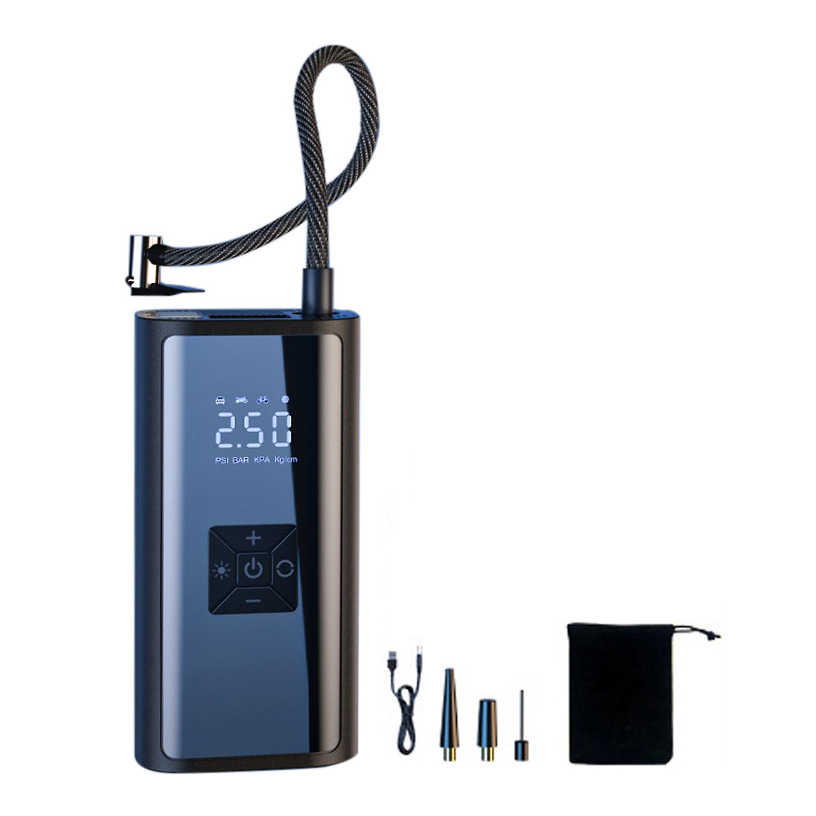 Bärbar luftkompressor för bildäck Snabb luftpump däckpump