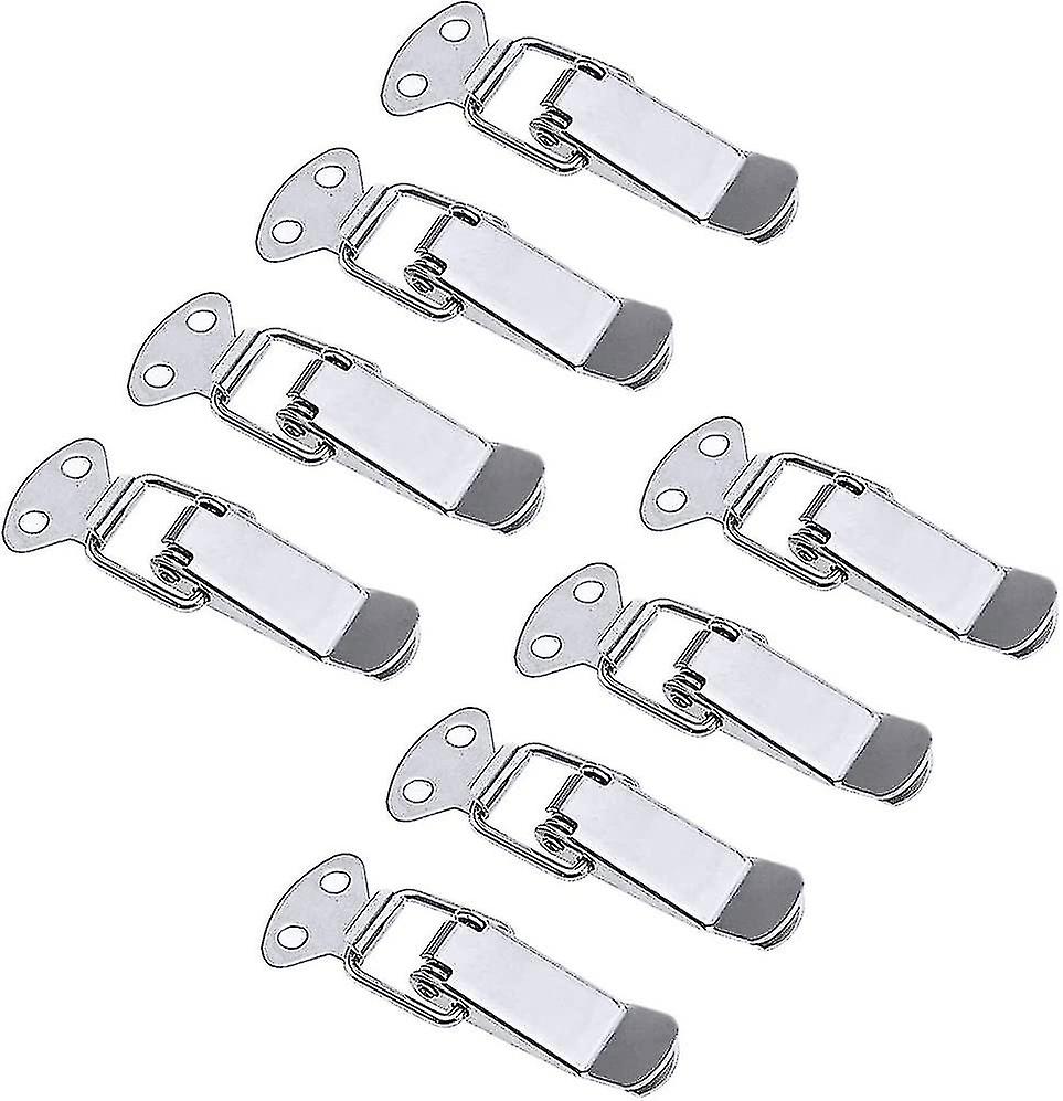 8 قطع الفولاذ المقاوم للصدأ تبديل المشبك ، مزلاج الربيع ، قفل رافعة لمجموعة / أداة طبية الصدر / حالة الرحلة / مربع / درج / خزانة أ