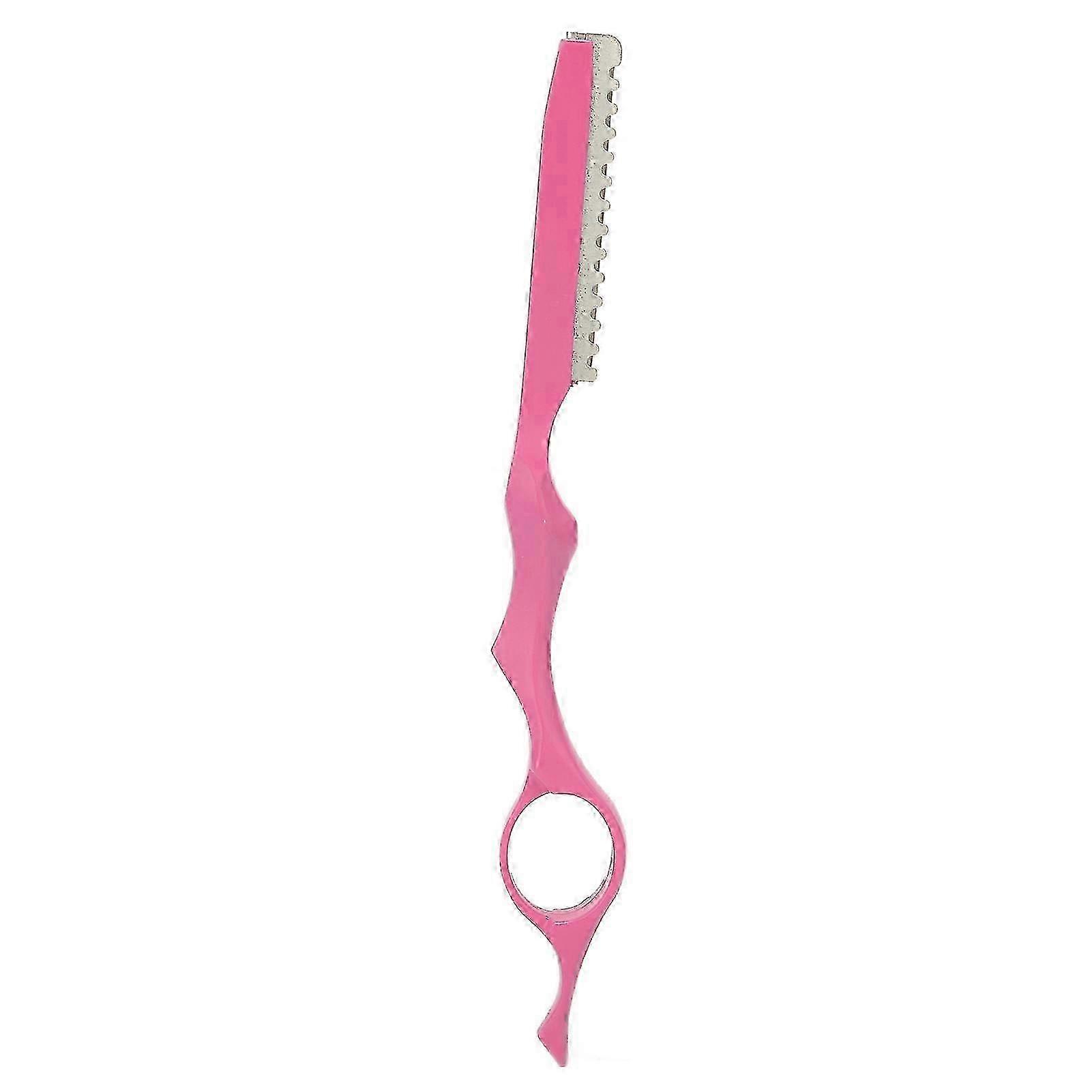 Rasoir professionnel pour cheveux clairsemés, rasoir de coiffure et de coupe, rasoir texturisant pour cheveux, rose