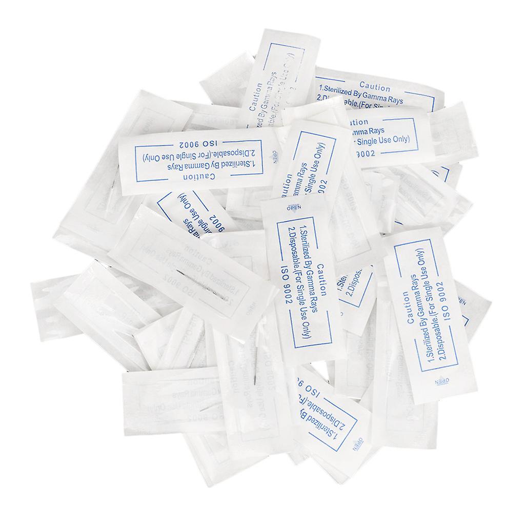 50pcs en acier inoxydable Microblading sourcil Tatouage Lames jetables Aiguilles 3R