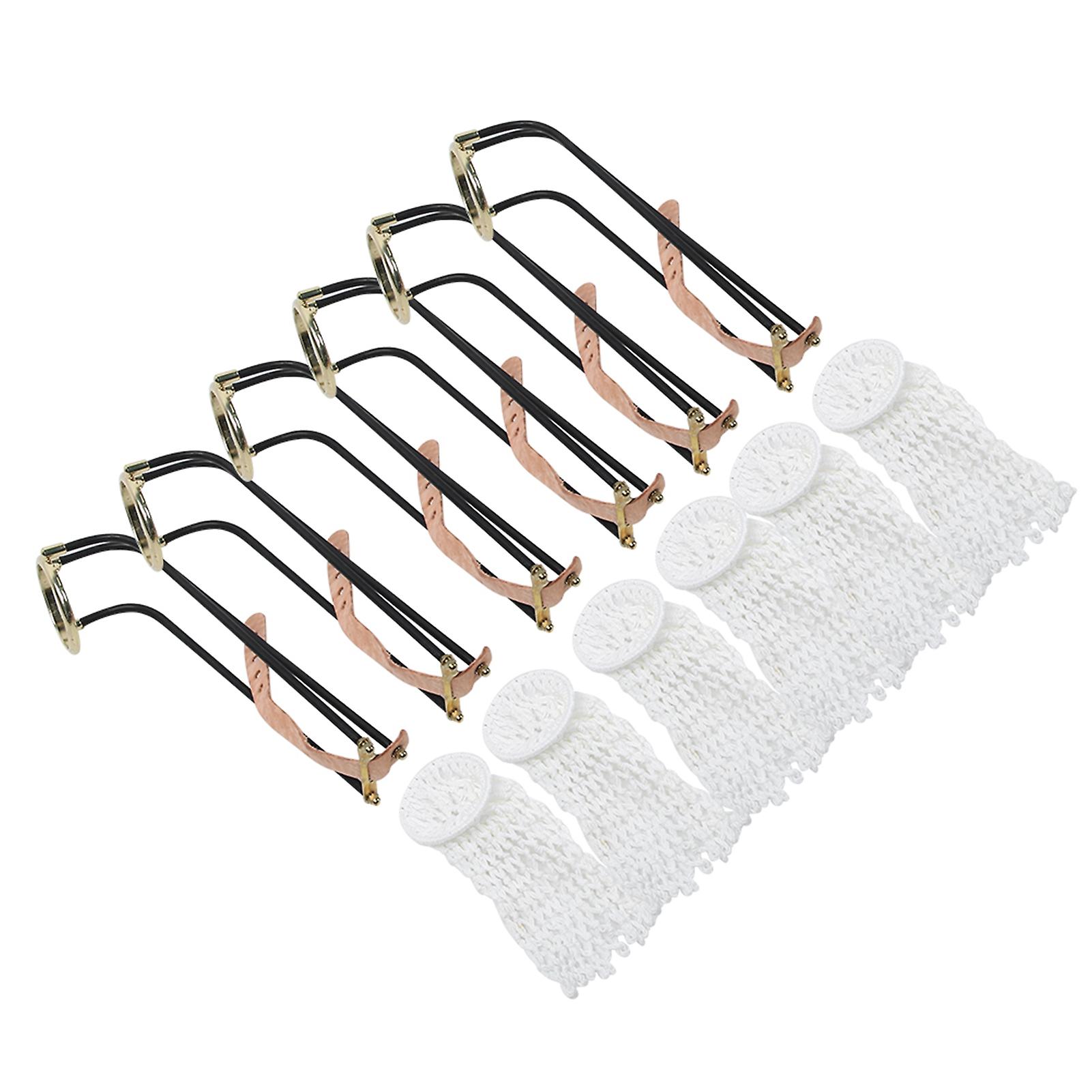 6 Pcs Billiards Net Bag Slide Track with Net Bags Snooker Billiard Table Accessories